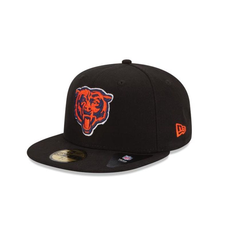 NFL Chicago Bears 59Fifty Fitted (MUS4751) - Black New Era Caps